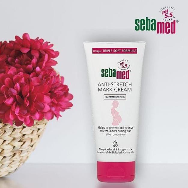 Kem Ngăn Ngừa Rạn Da Bà Bầu pH5.5 Sebamed Anti-Stretch Mark Cream 200ml