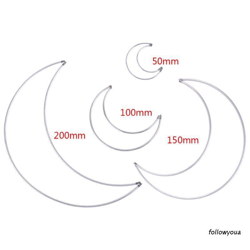 Vòng Kim Loại Hình Mặt Trăng Làm Dream Catcher Thủ Công Diy