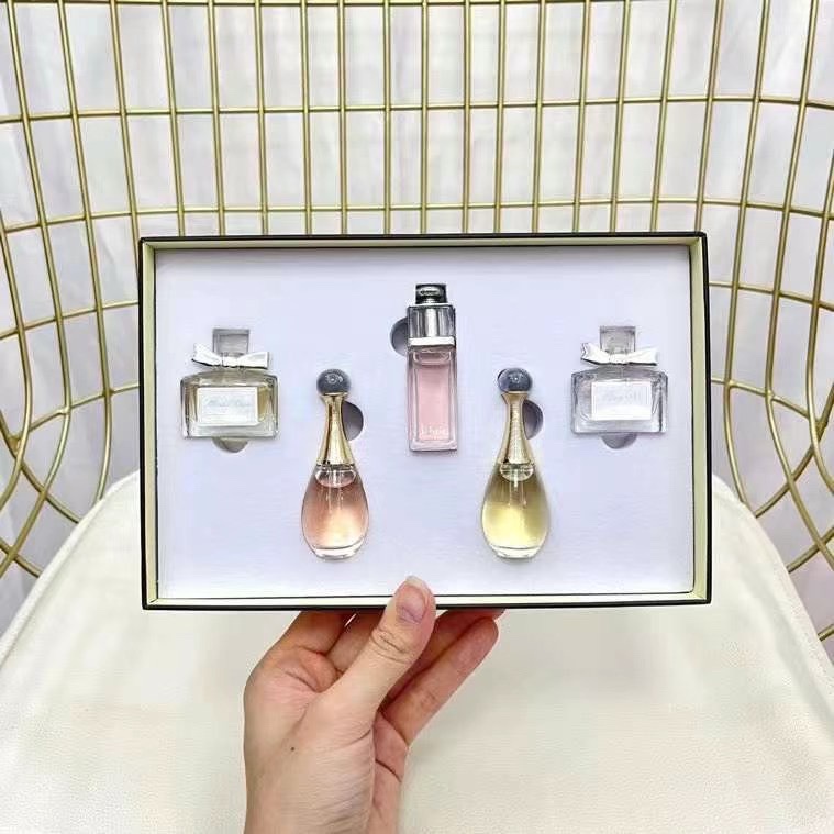 Bộ 5 mẫu thử nước hoa Dior màu vàng