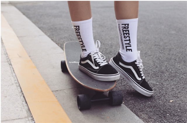 🧦🧦🧦 Vớ tất cổ cao phối chữ “ FRESTYLE “
