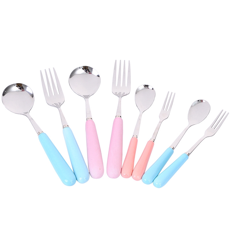 Nĩa thép không gỉ dễ thương phong cách Hàn Quốc