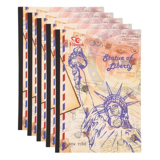 Combo 5 Quyển tập Vibook kẻ ngang dán gáy "The Capital" 200 Trang