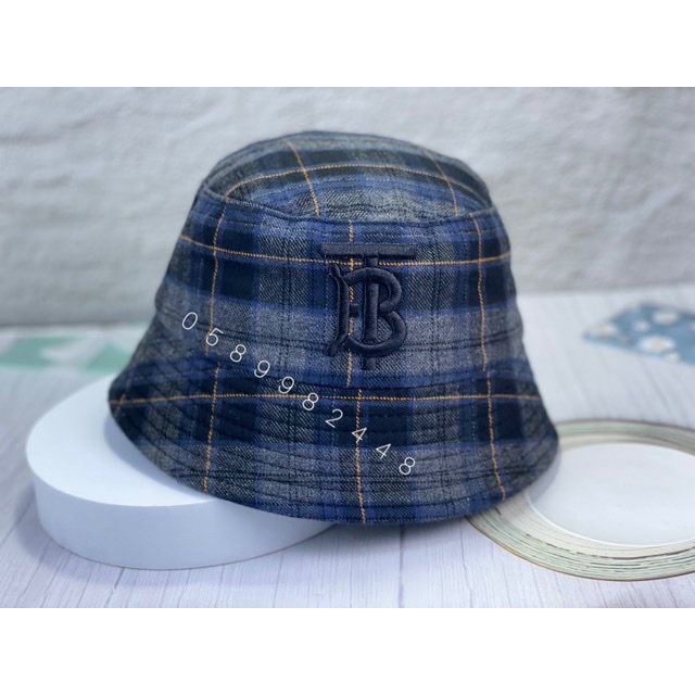 [Ảnh thật] MŨ BUCKET TAI BÈO SỌC CARO CHỮ B PHONG CÁCH HÀN QUỐC VÀNH SỤP (Siêu rẻ 1996)