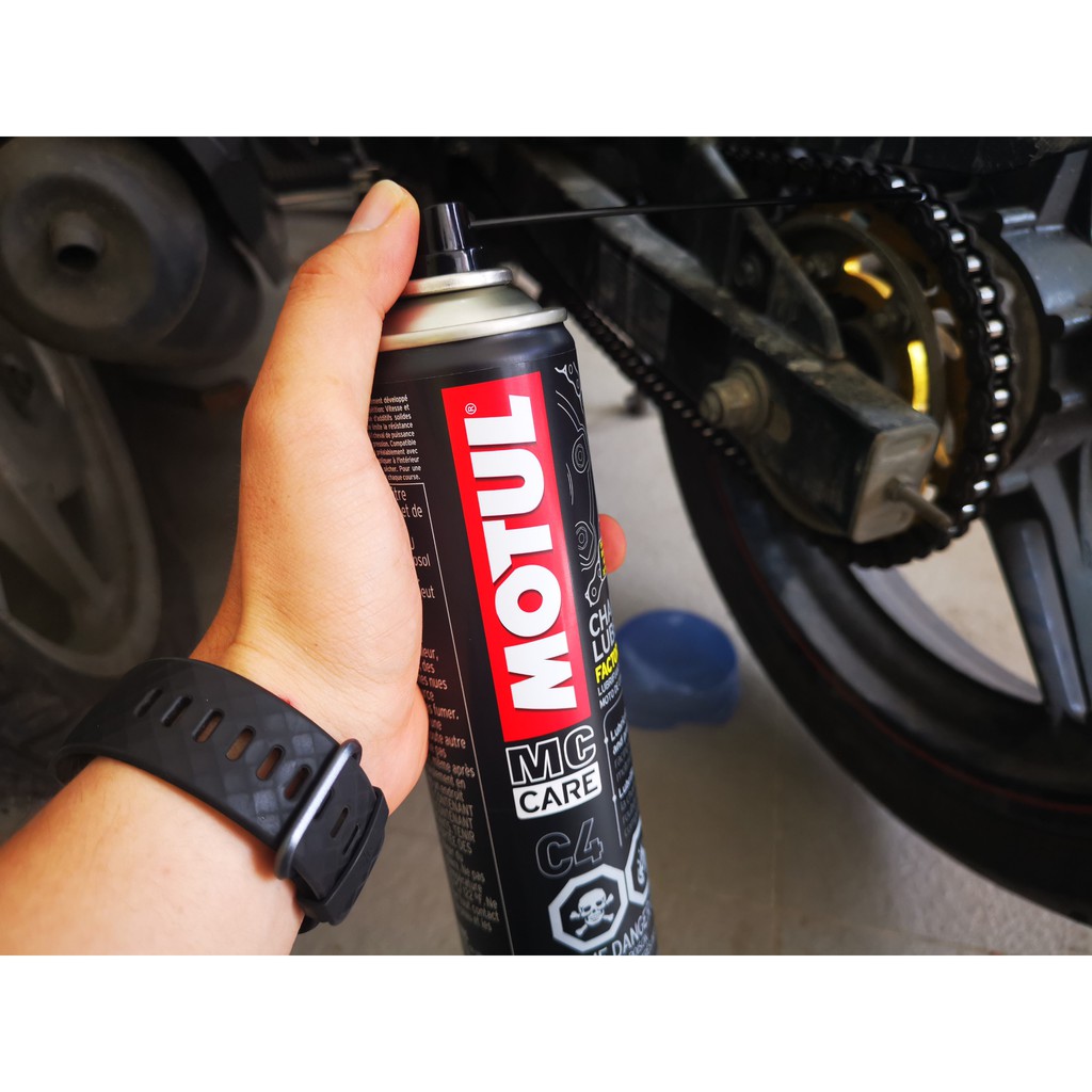 Vệ Sinh Dưỡng Sên Motul C4 Dòng Cao Cấp 400ml