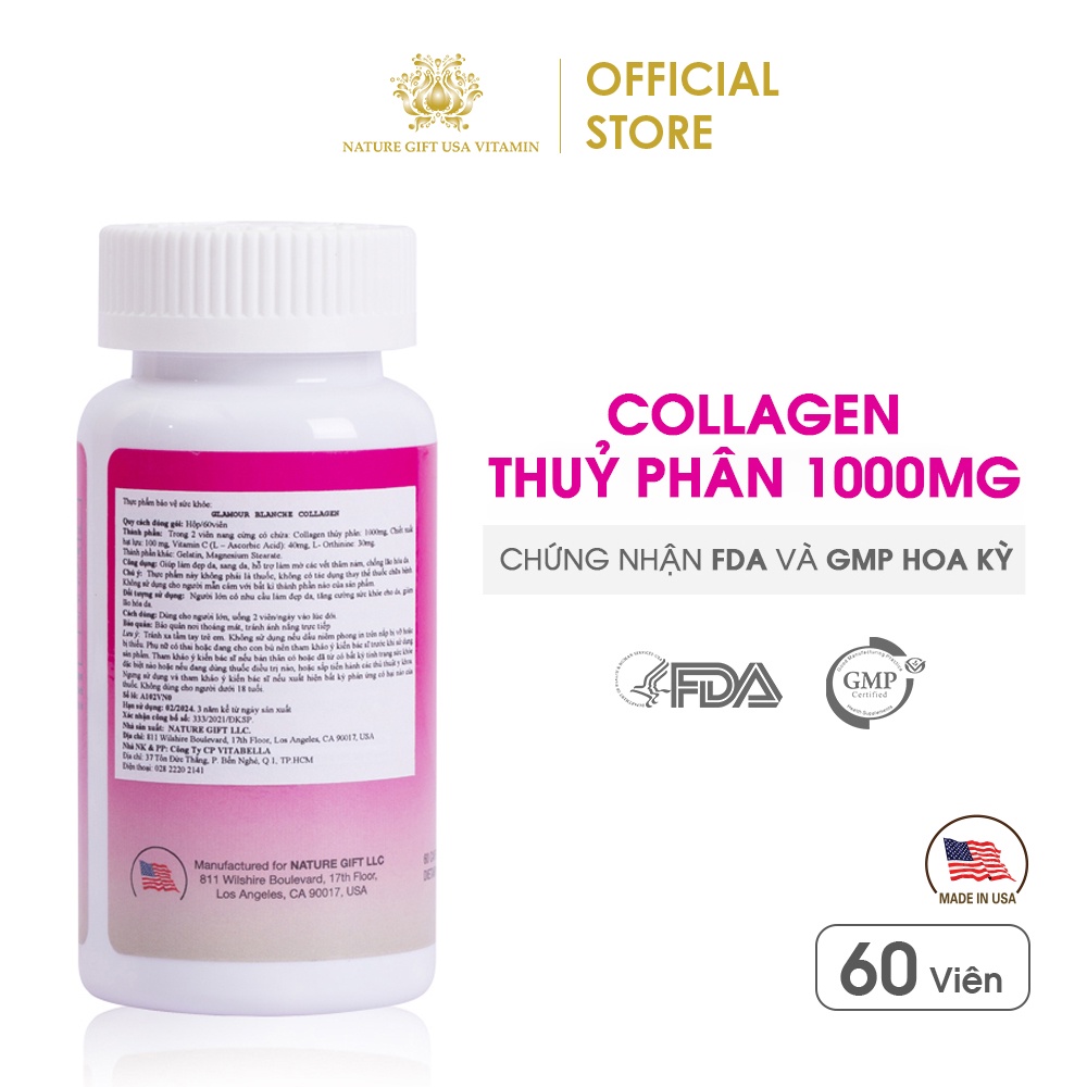 Combo Viên Uống Collagen Thủy Phân + Viên Uống Giảm Cân 15 Days Nature Gift