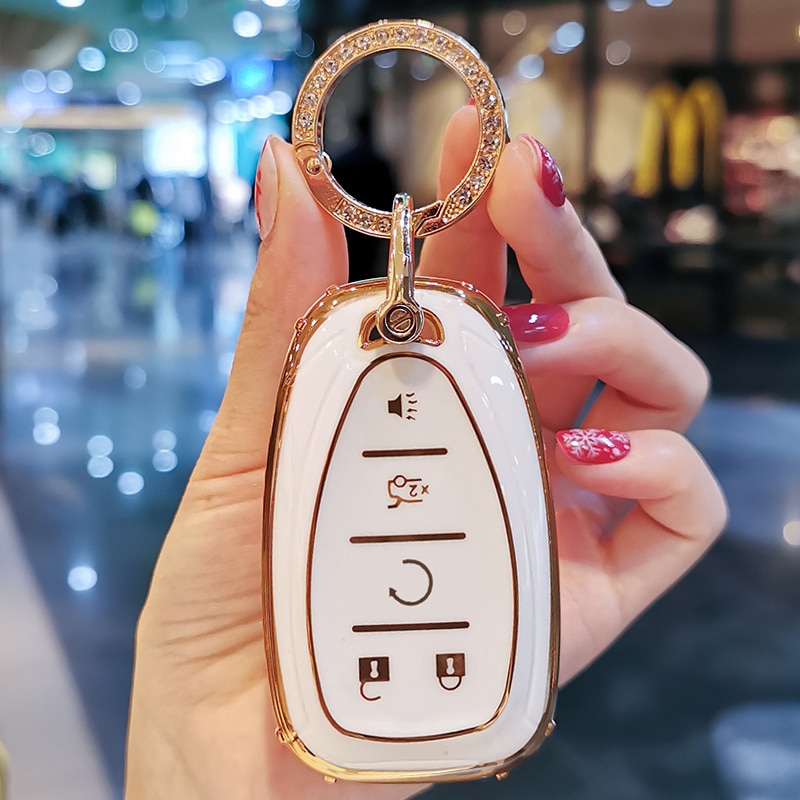 Vỏ TPU Bảo Vệ Chìa Khóa Xe Hơi Chevrolet Chevy Malibu Camaro Cruze Traverse Spark Equinox Sonic Bolt