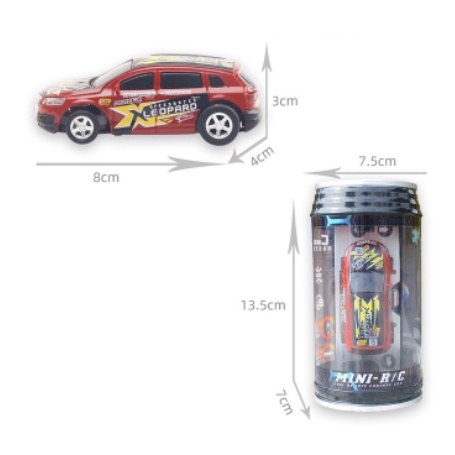 Xe hơi điều khiển từ xa mini đặt trong lon Coke