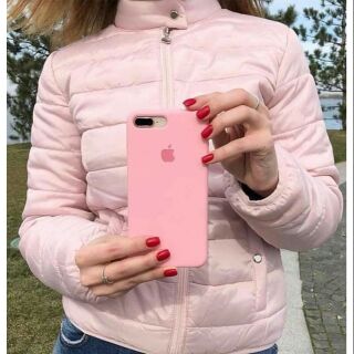 [ MUA 2 TẶNG 1] Ốp Chống Bẩn Silicone Màu Hồng Baby Lót Nỉ Siêu Mịn