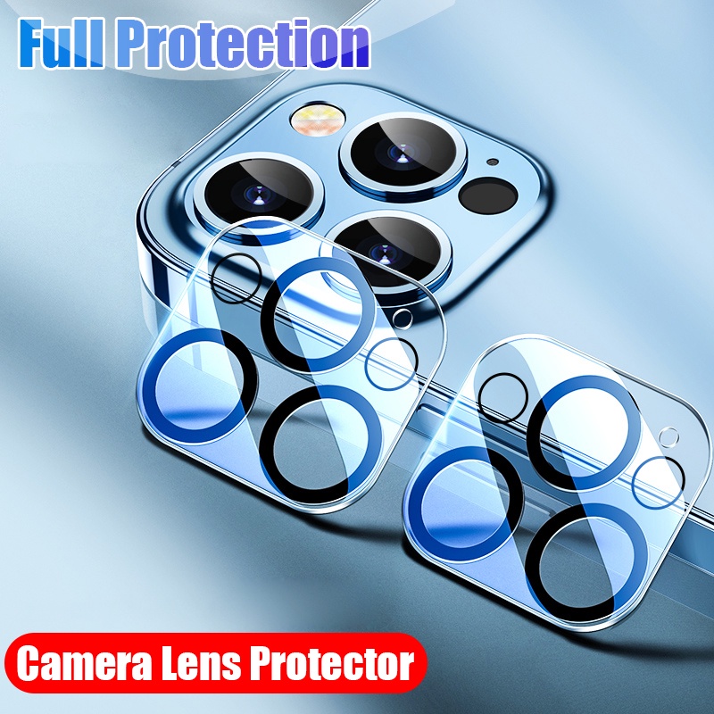 Kính Cường Lực Trong Suốt Bảo Vệ Camera Điện Thoại Cho iPhone 15 Plus 14 13 12 11 Pro Max 13 Mini