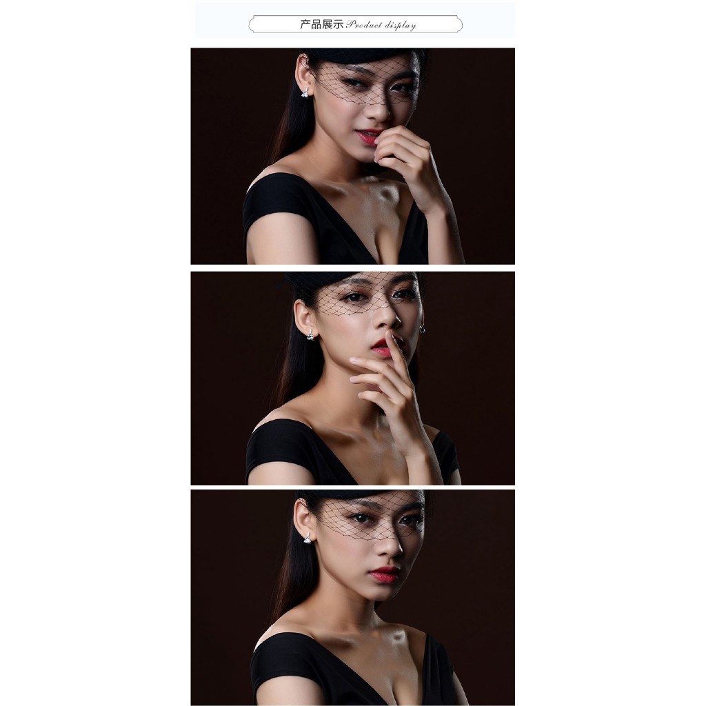 Khuyên Tai Nữ Đính Ngọc Thời Trang Hàn