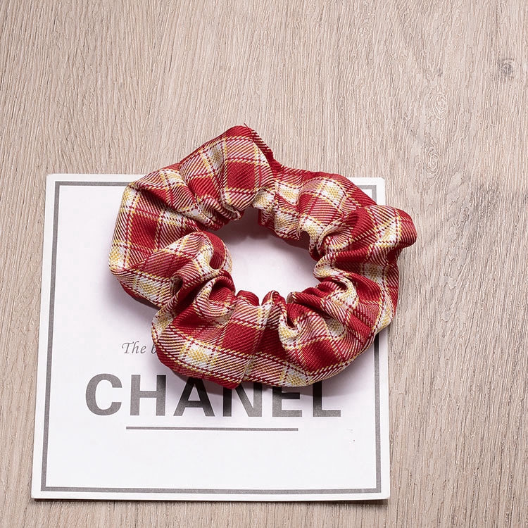 Dây buộc tóc kẻ sọc thời trang retro Hàn Quốc D0630088