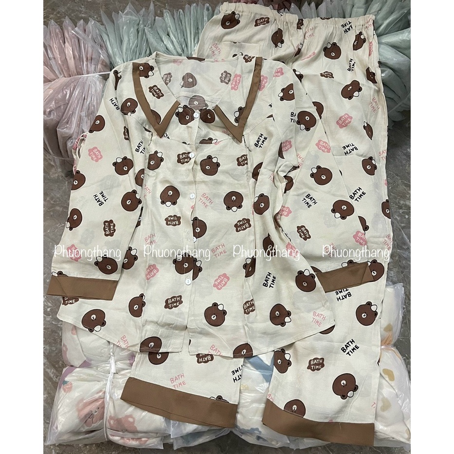 Bộ Bầu Chất Đũi Hàn Siêu Mềm, Mát Thiết Kế Vén Áo Cho Con Bú Cao Cấp Tiện Lợi (BD002)