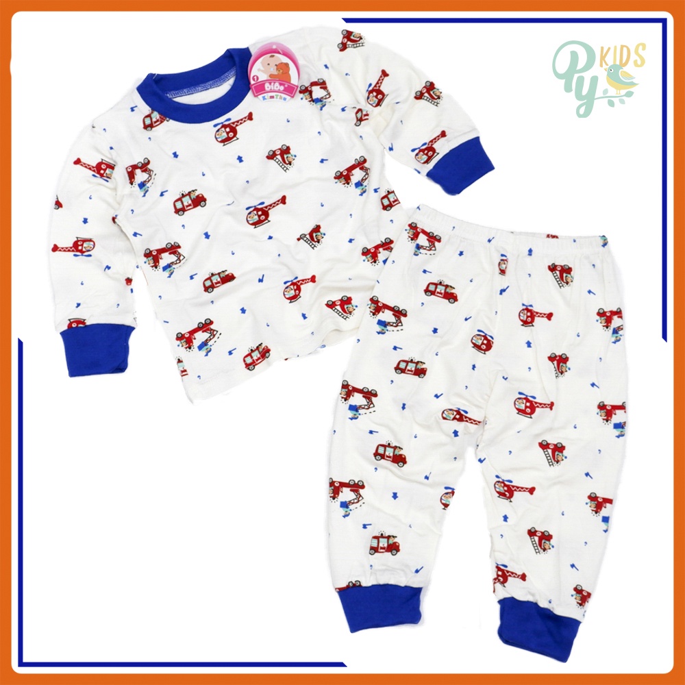 Đồ bộ tay dài cotton Bibo viền bo cổ—tay-chân cho bé size 6-20 kg