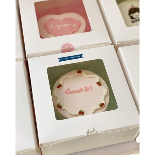 10 Hộp đựng bánh 17*17*8cm