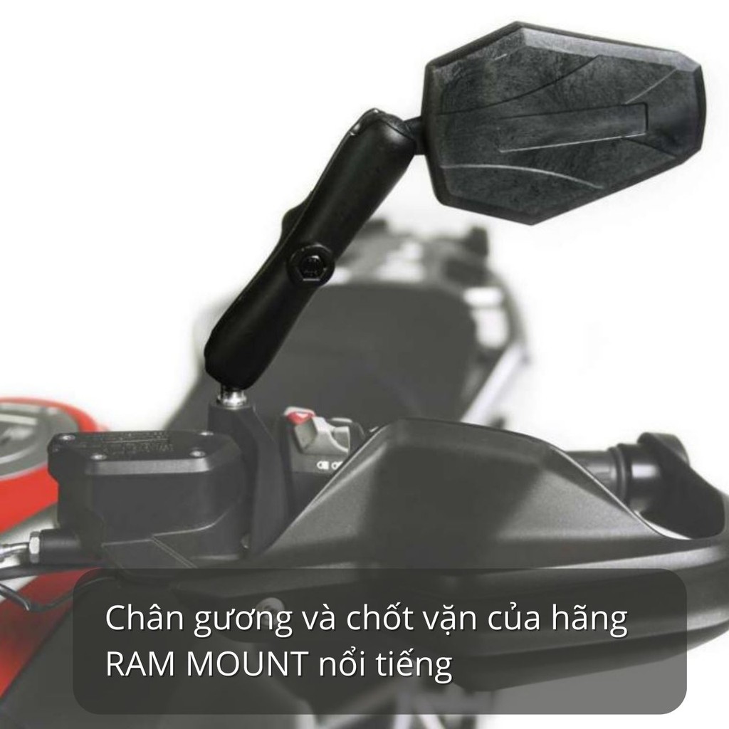 Gương Chiếu Hậu Doubletake Adventure Bluecard Cao Cấp Cho Xe Máy Xe Moto Cào Cào ADV Xe PKL - Chrunix