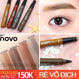 [Sẵn hàng+2 tông màu] Bút kẻ mày novo phẩy sợi 4D đẹp như phun xăm thẩm mỹ