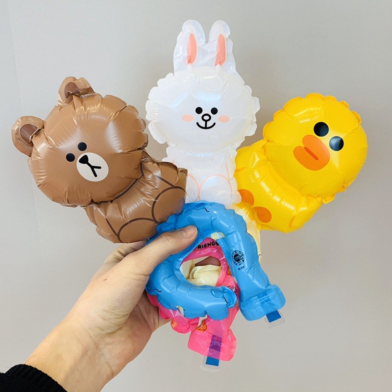 Phụ kiện bờm, vòng tay, gậy cổ vũ bóng bay nhân vật Line FriendS siêu đáng yêu cho bé