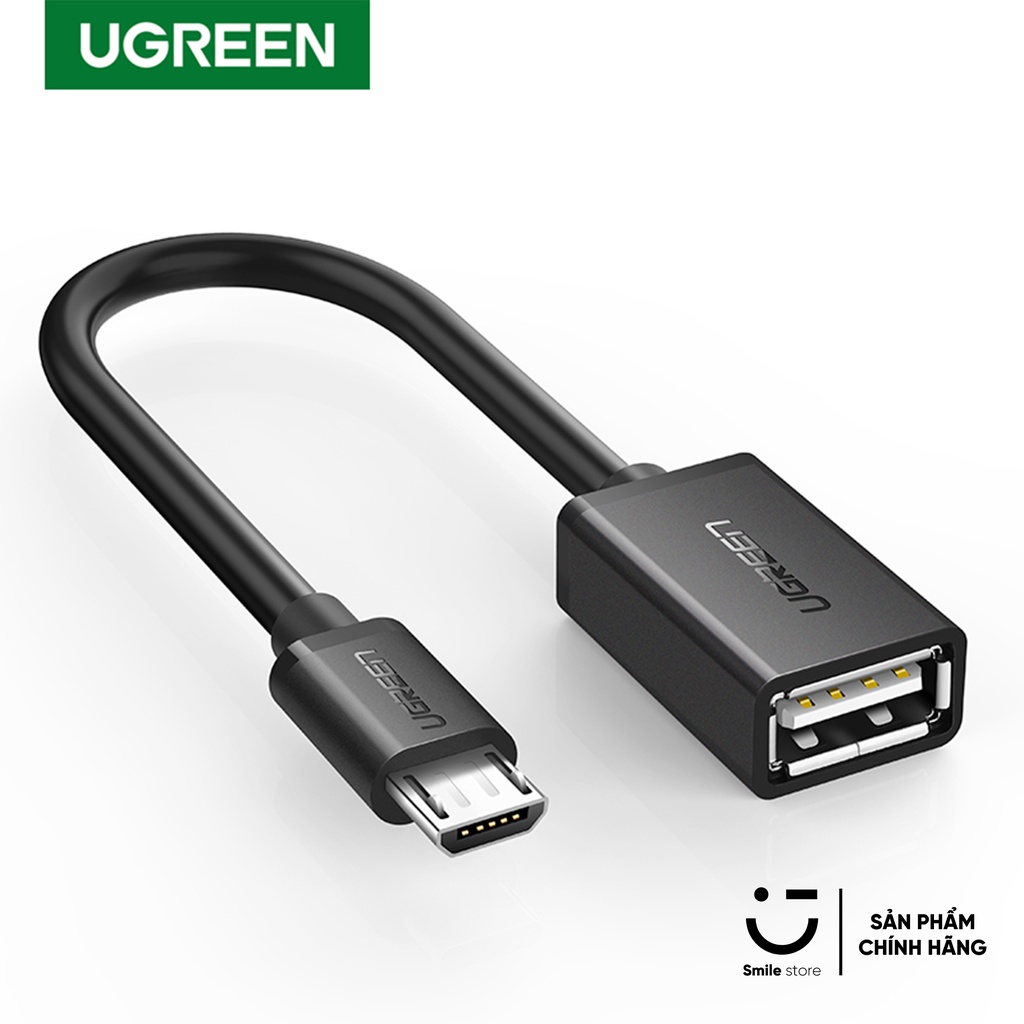 Cáp OTG UGREEN Micro USB 2.0 Cao Cấp US133 - Hàng Chính Hãng