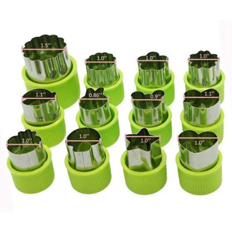 Mini Cookie Cutters Pie Crust Vegetable Fruit Cutter Baking Set Tools S3 CX