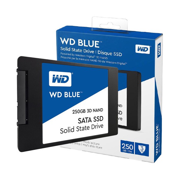 Ổ cứng SSD SATA 2.5" WD Blue 3D NAND 250GB - Hàng chính hãng - Bảo hành 5 năm