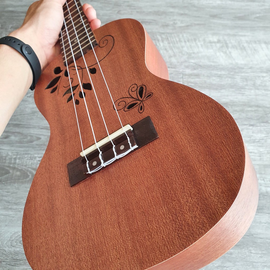 Đàn ukulele concert tập chơi - Kèm bao da, đàn có khoá đúc không rỉ - Bảo hành 1 năm