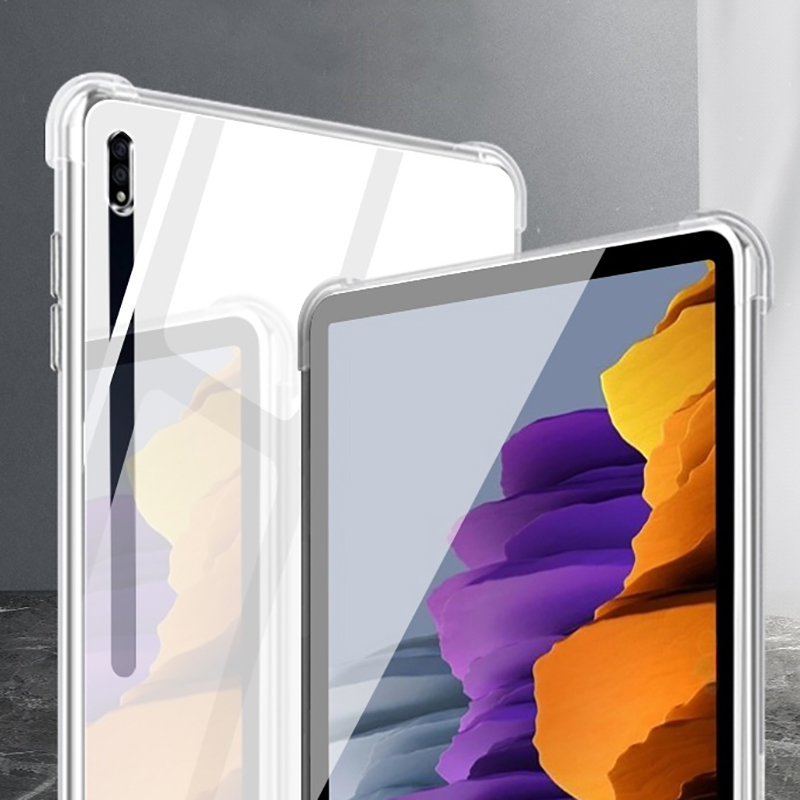 Anti-crack case for Samsung Galaxy Tab S7 S7+ S7 Plus Vỏ chống rơi SM-T870 T875 T970 T975 T976 clear transparent Ốp lưng