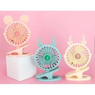 [Mã ELHA22 giảm 5% đơn 300K] Quạt kẹp mini có đèn phát sáng