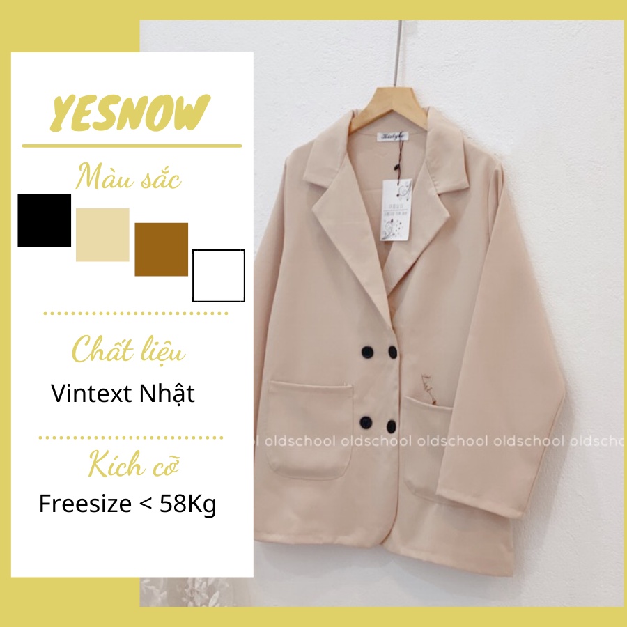 ÁO BLAZER TRƠN HÀN QUỐC_ ÁO VEST 1 LỚP -  FREESHIP  Áo khoắc ngoài phong cách Hàn Quốc hit hot