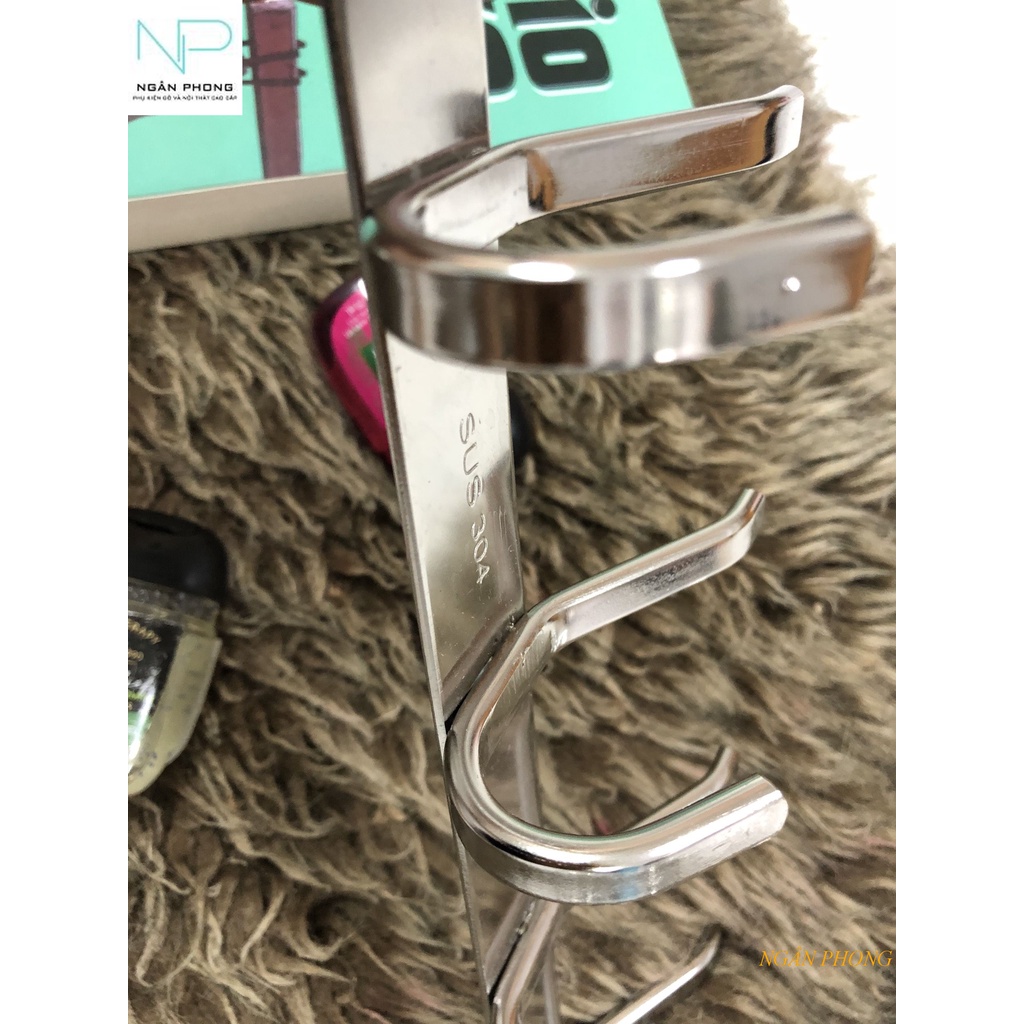 MÓC TREO QUẬN ÁO INOX 304 DÀY- MÓC CÂU
