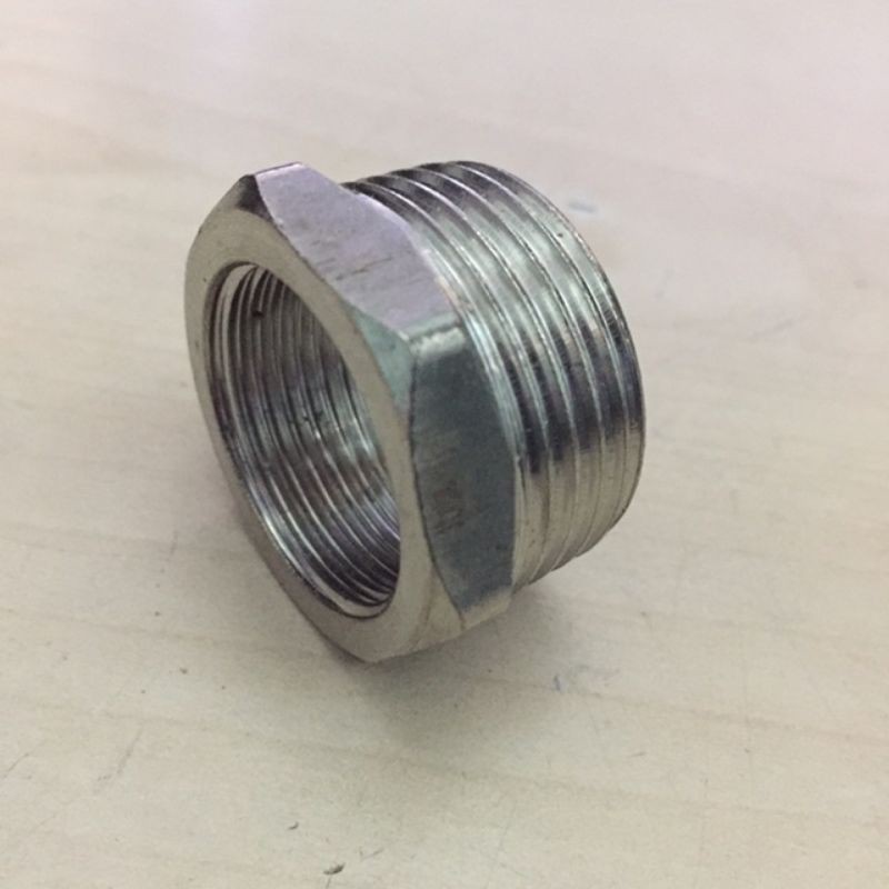Nối ren  bằng inox ren trong, Ren Ngoài 21, 27,trong 21 ngoài 27.Nối ren vòi nước,Cà rá Inox 304