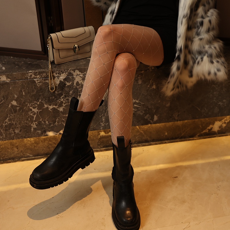 DUNEA Quần Tất Kẻ Sọc Cắt Miễn Phí Của Phụ Nữ