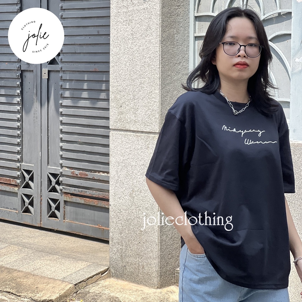 Áo thun tay lỡ, Áo phông nữ form rộng dáng Unisex/Ulzzang mặc lẻ cặp nhóm hoạ tiết in chữ, chất cotton 100%