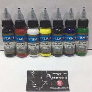 Mực tập xăm Intenze 7 mầu..