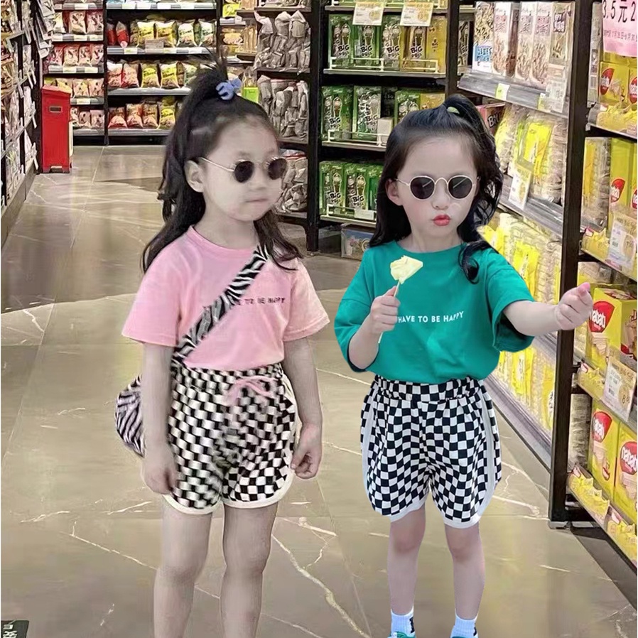 Bộ Đồ Thể Thao Gồm Áo Thun Cotton Tay Ngắn Và Quần Ngắn Dáng Rộng Thời Trang Mùa Hè Dành Cho Bé Trai Và Bé Gái