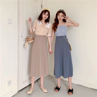 Trendy Smooth High-Back A-Back Skirt