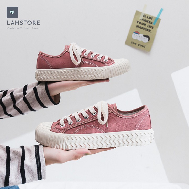 Giày thể thao ulzzang sneaker canvas cao cổ nữ. Phong cách HongKong 1970 siêu cá tính LAH STORES GCCNU02