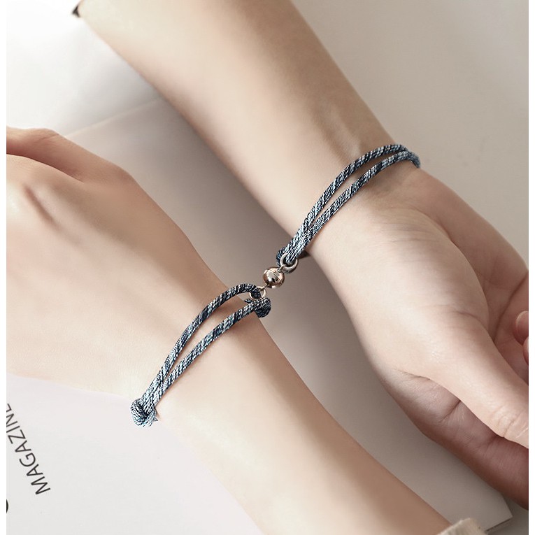 Vòng Tay Đôi Nam Nữ Biển Và Núi Asta Accessories - Vòng Tay Cặp Vải Dù Cho Cặp Đôi Tình Nhân - Biển Và Núi