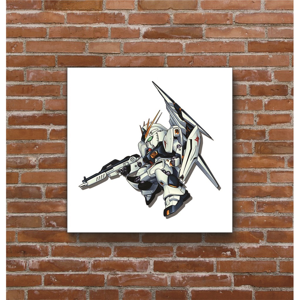Poster Hình Nhân Vật Anime Kayu Motif Sd Gundam 001 20x20cm