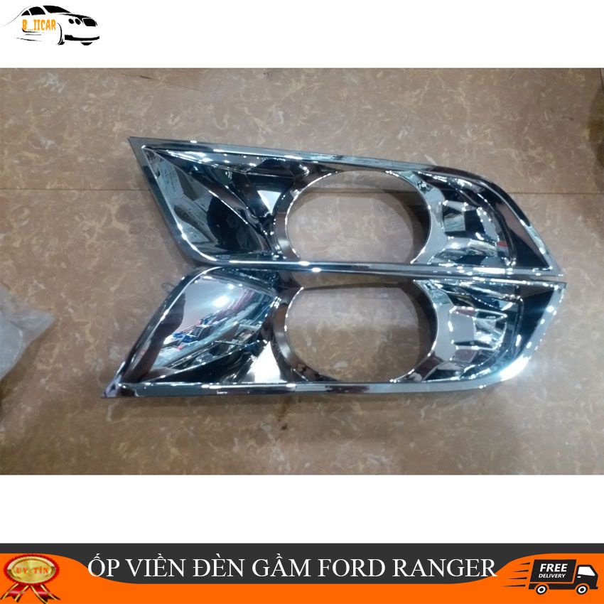 Ốp viền đèn gầm xe Ford Ranger 2016-2019