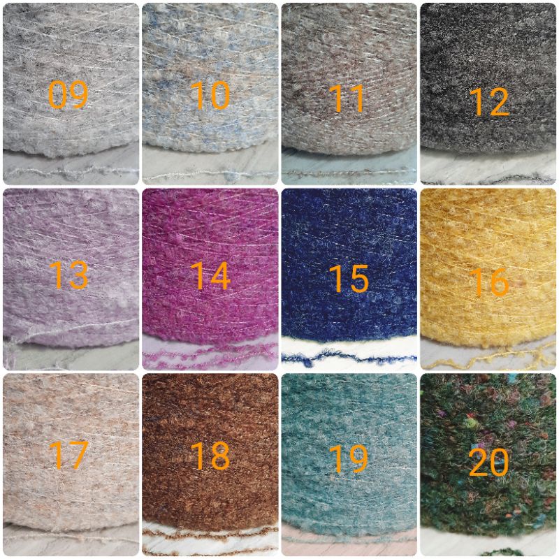Cuộn 50gr Len alpaca các loại, mohair vòng, co giãn nhẹ, mềm xốp, làm tóc búp bê cực đẹp