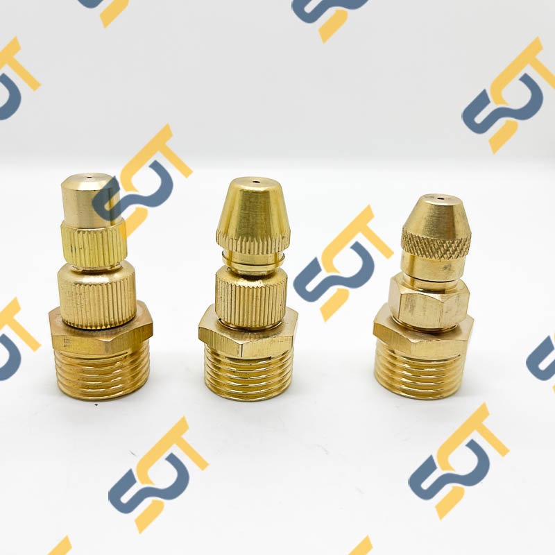 Béc Phun Công Nghiệp, Đầu Phun Điều Chỉnh Đồng Thau Ren Ngoài 21