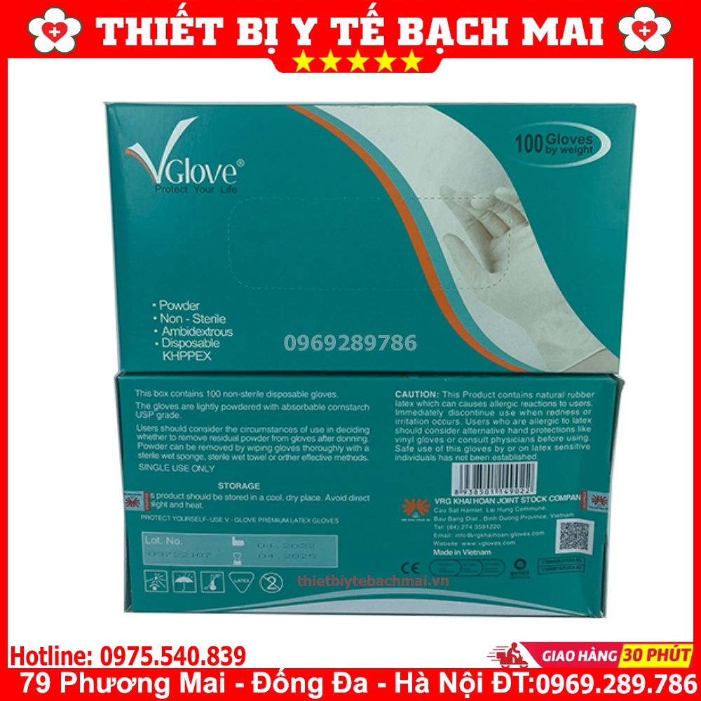 Găng Tay Y Tế Có Bột -  - Không Bám Hút Da Tay