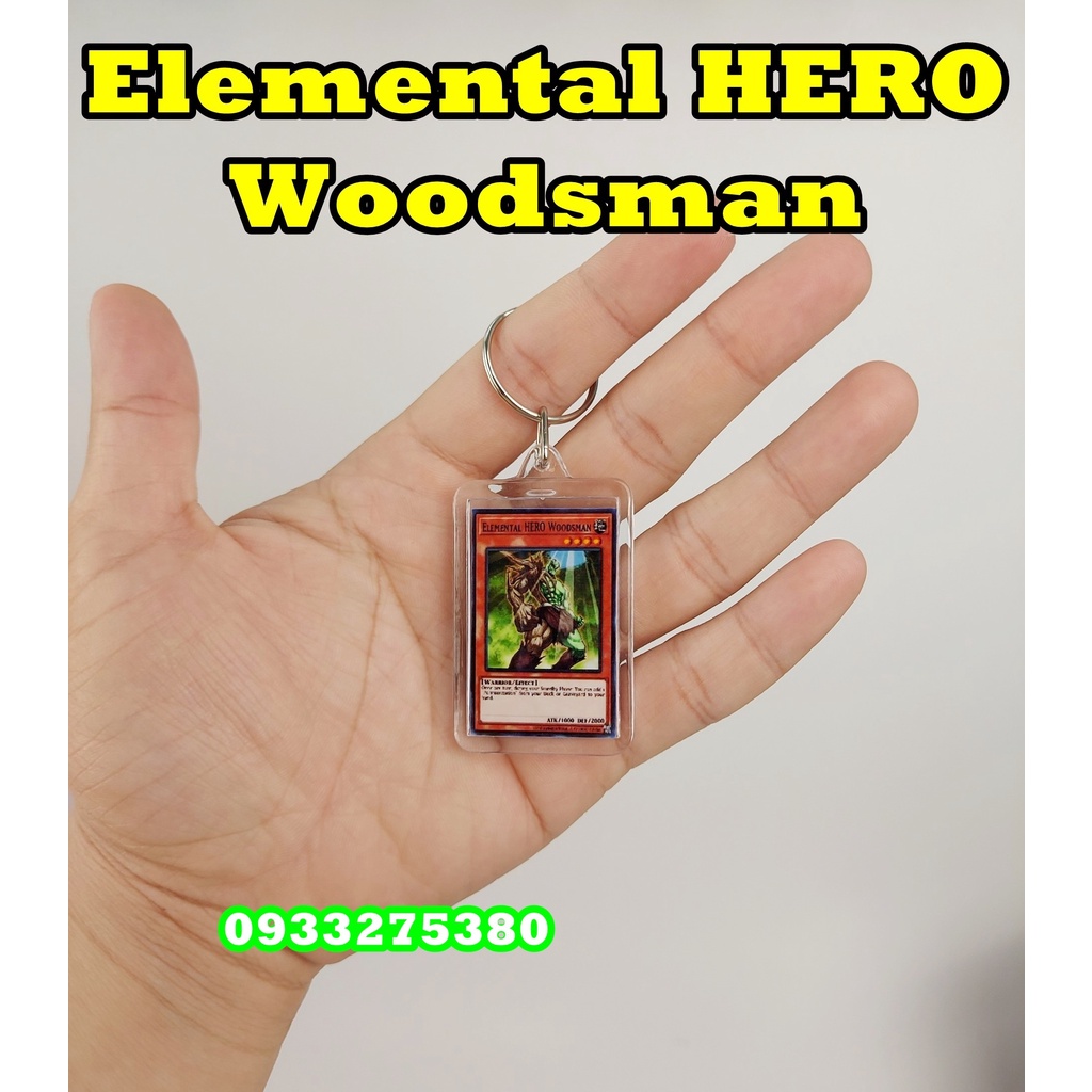 Móc khóa Yugioh - Elemental HERO Woodsman