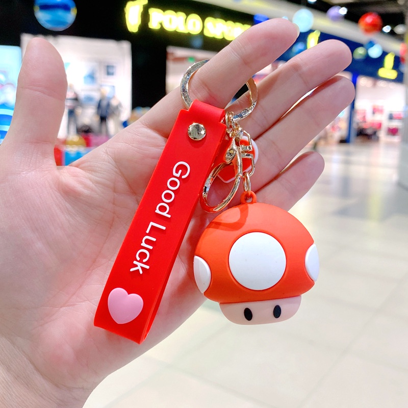 Móc Khóa Xe Hơi/ Túi Xách Hình Mario Dễ Thương Phong Cách Hàn Quốc Cho Nam Và Nữ