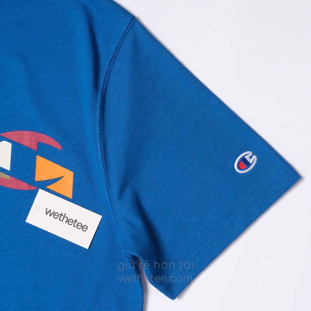 Áo Champion Heritage Spliced Logos, Living in Blue