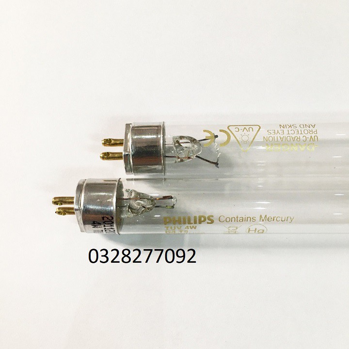 Đèn khử trùng UV - Bóng Đèn diệt khuẩn Philips TUV 4W G4T5 cho máy tiệt trùng Fatzbaby