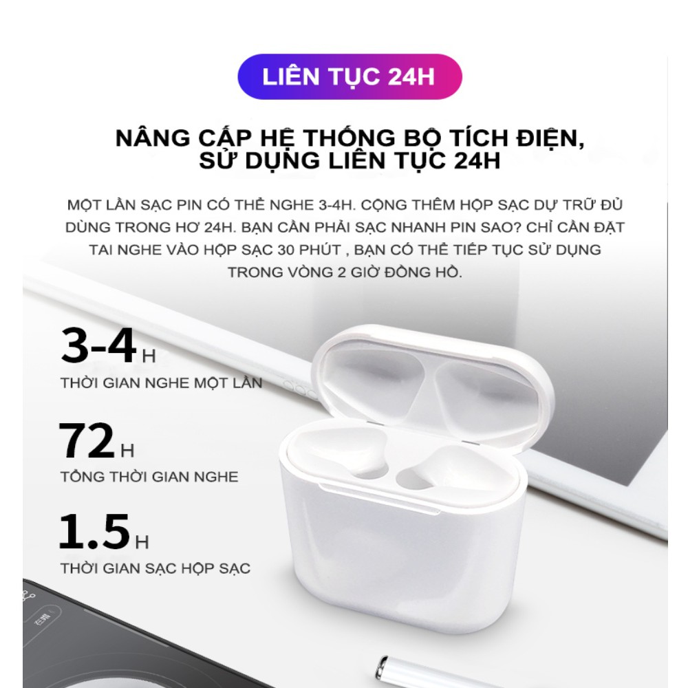 Tai nghe Bluetooth không dây Pro 4 tích hợp tất cả điện thoại.