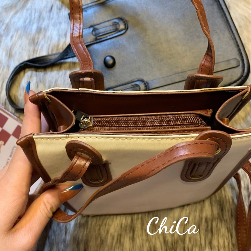 Túi Đeo Chéo Xách Tay Mini Da PU Phong Cách Ulzzang