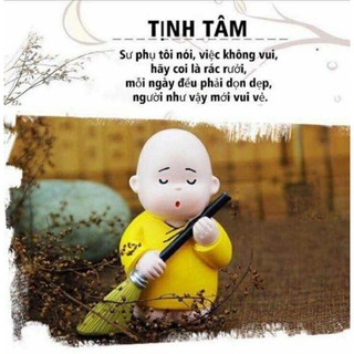[Giá Buôn] BỘ TƯỢNG 3 CHÚ TIỂU ÁO VÀNG