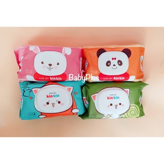 Khăn ướt Kin Kin bịch 100 tờ không mùi